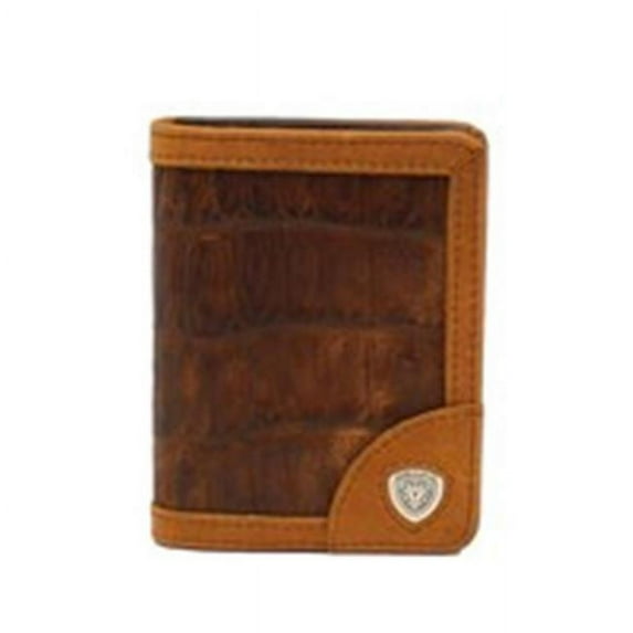 Gator Print Bi-Fold, Brown - One Size