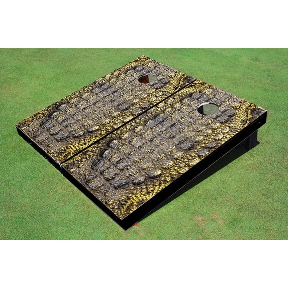 Gator Skin Themed Cornhole Boards