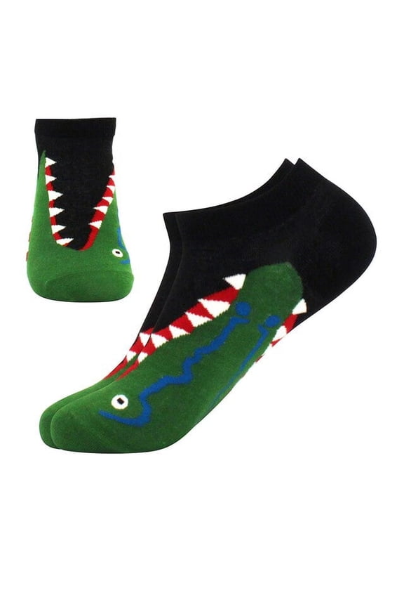 Gator Snack Ankle Biter Ankle Socks Size: Medium
