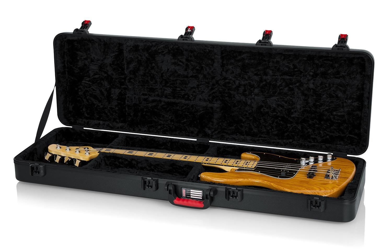 Gator TSA ATA Molded Bass Guitar Case Black Black