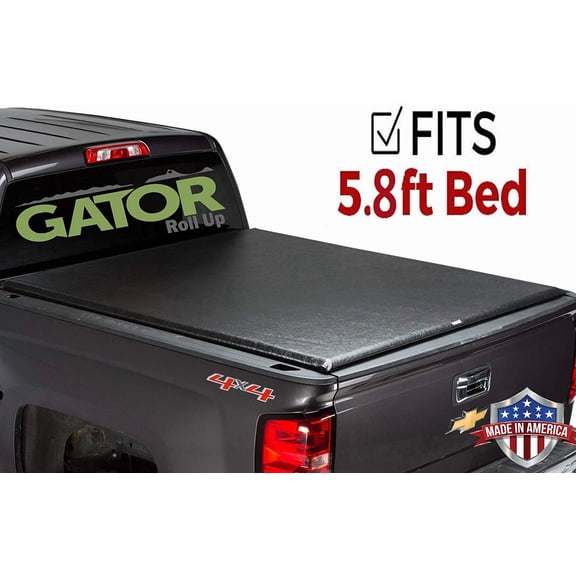 Gator Roll Up (fits) 2004-2007 Chevy Silverado GMC Sierra 5.8 FT. Bed Only Soft Tonneau Truck Bed Cover Made in the USA 53103