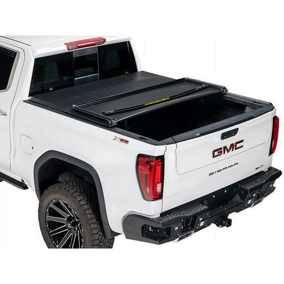 Gator by RealTruck ETX Soft Tri-Fold Truck Bed Tonneau Cover | 59505 | Compatible with 2017 - 2023 Nissan Titan 5' 7" Bed (67")