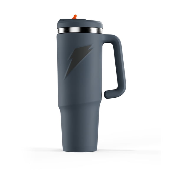 Gatorade Crossover Stainless Steel Tumbler Bottle, Graphite, Double-Wall Insulation, 36 fl oz