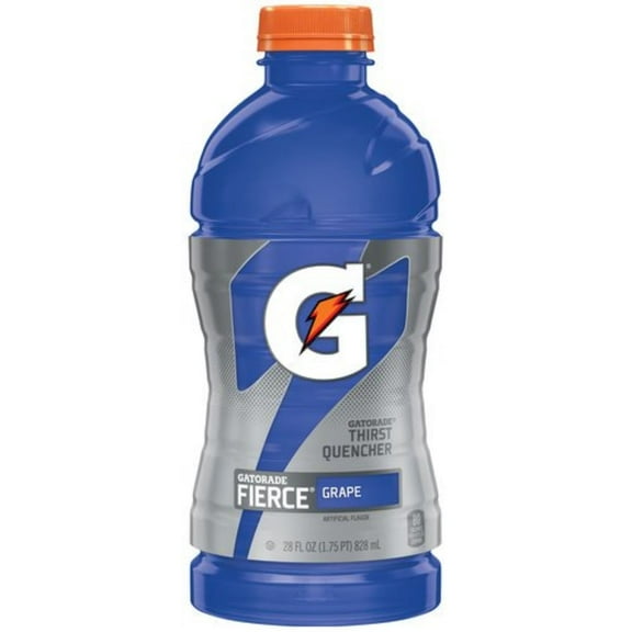 Gatorade Fierce Grape Sports Drink - 28 fl oz Bottle, Quantity of 5