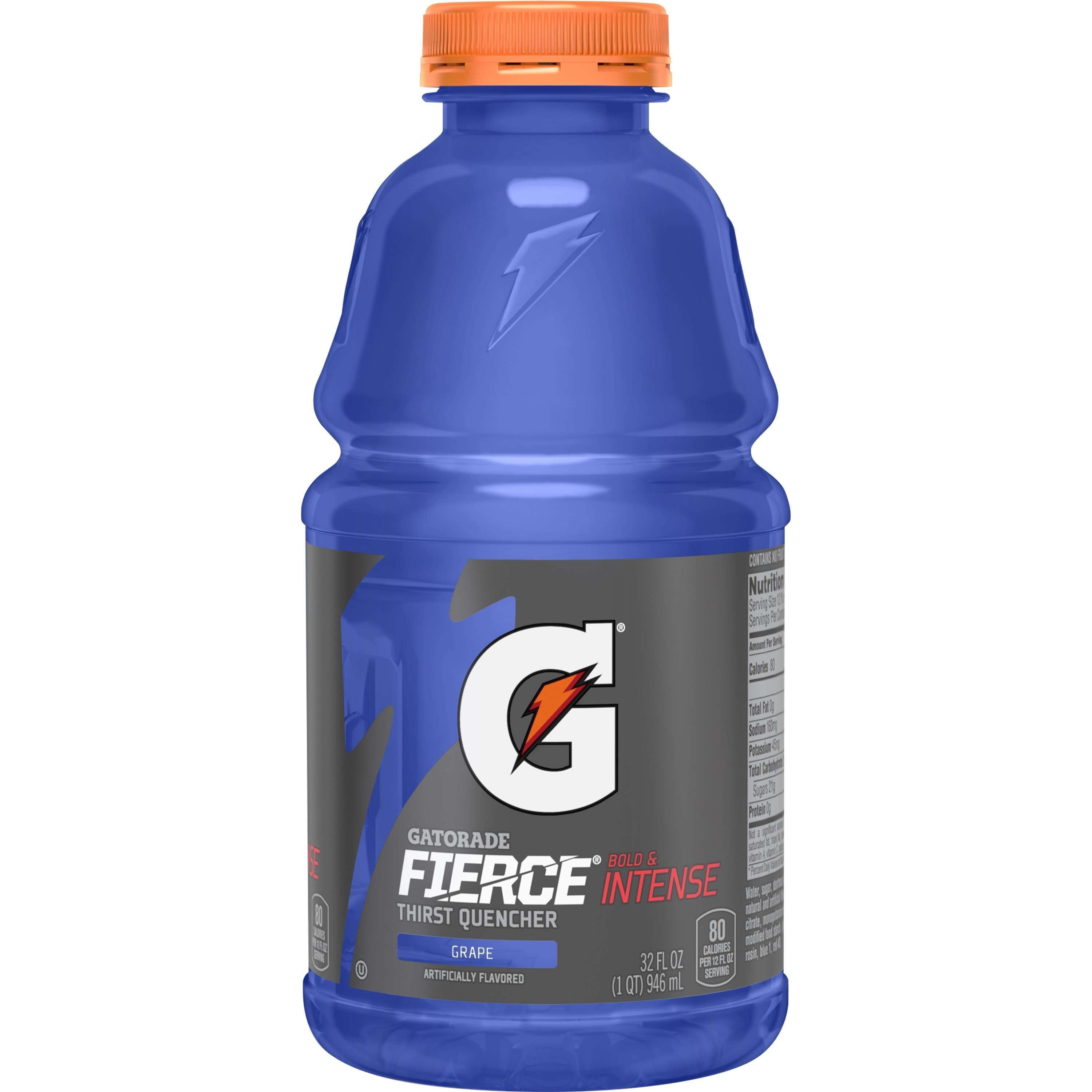 Gatorade Fierce Grape Thirst Quencher Sports Drink, 32 oz, 1 Count Bottle