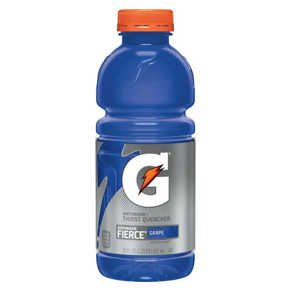Gatorade Fierce Thirst Quencher Grape Sports Drink, 20 fl oz, 1 Count Bottle
