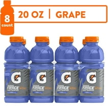 Gatorade Fierce Thirst Quencher, Grape Sports Drinks, 20 fl oz, 8 Count Bottles