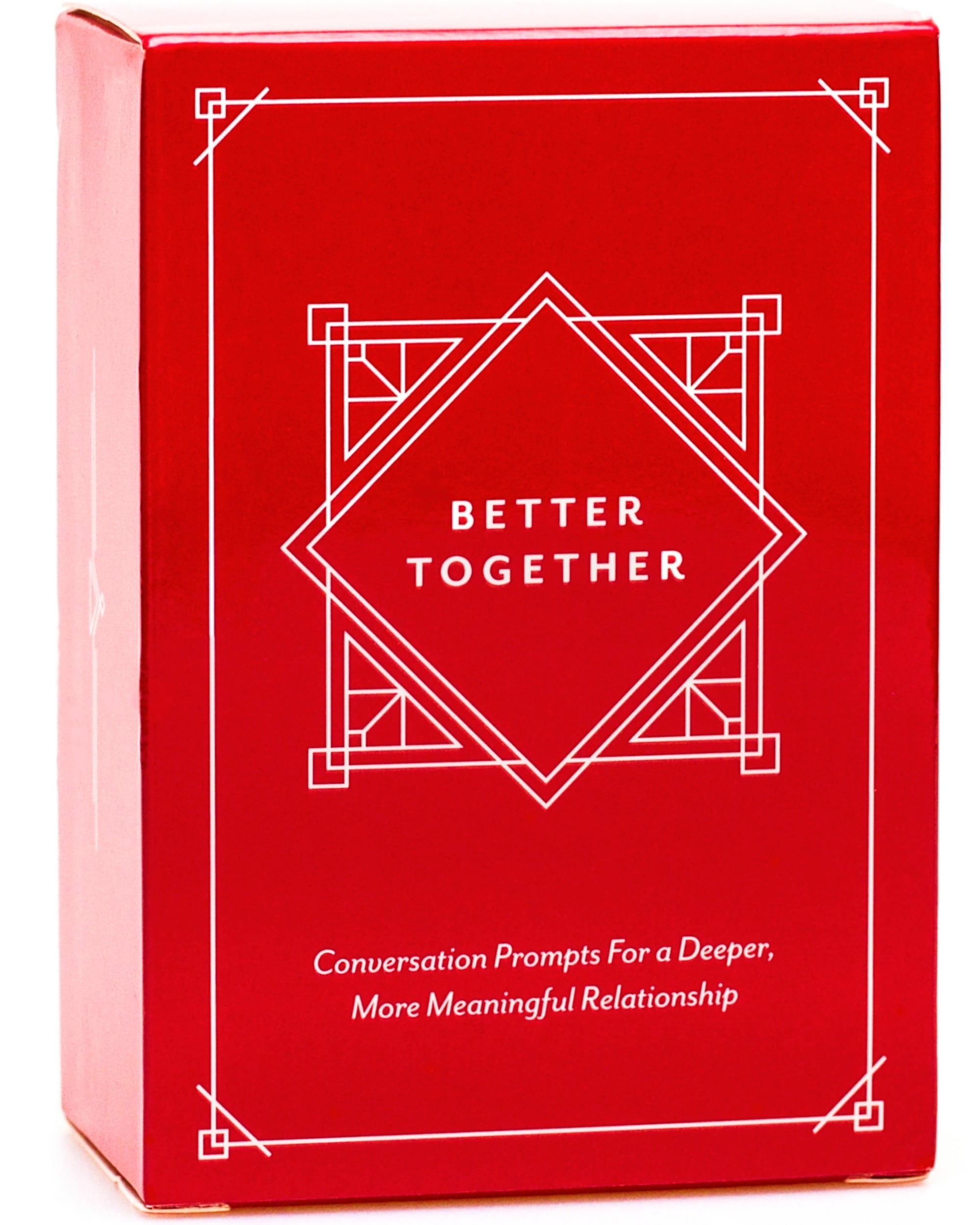 BETTER TOGETHER Couples Conversation Cards Game – 100 Romantic & Deep Questions for Date Night – Relationship Building Card Game for Him & Her – Anniversary, Bridal Shower, Valentine’s Gift