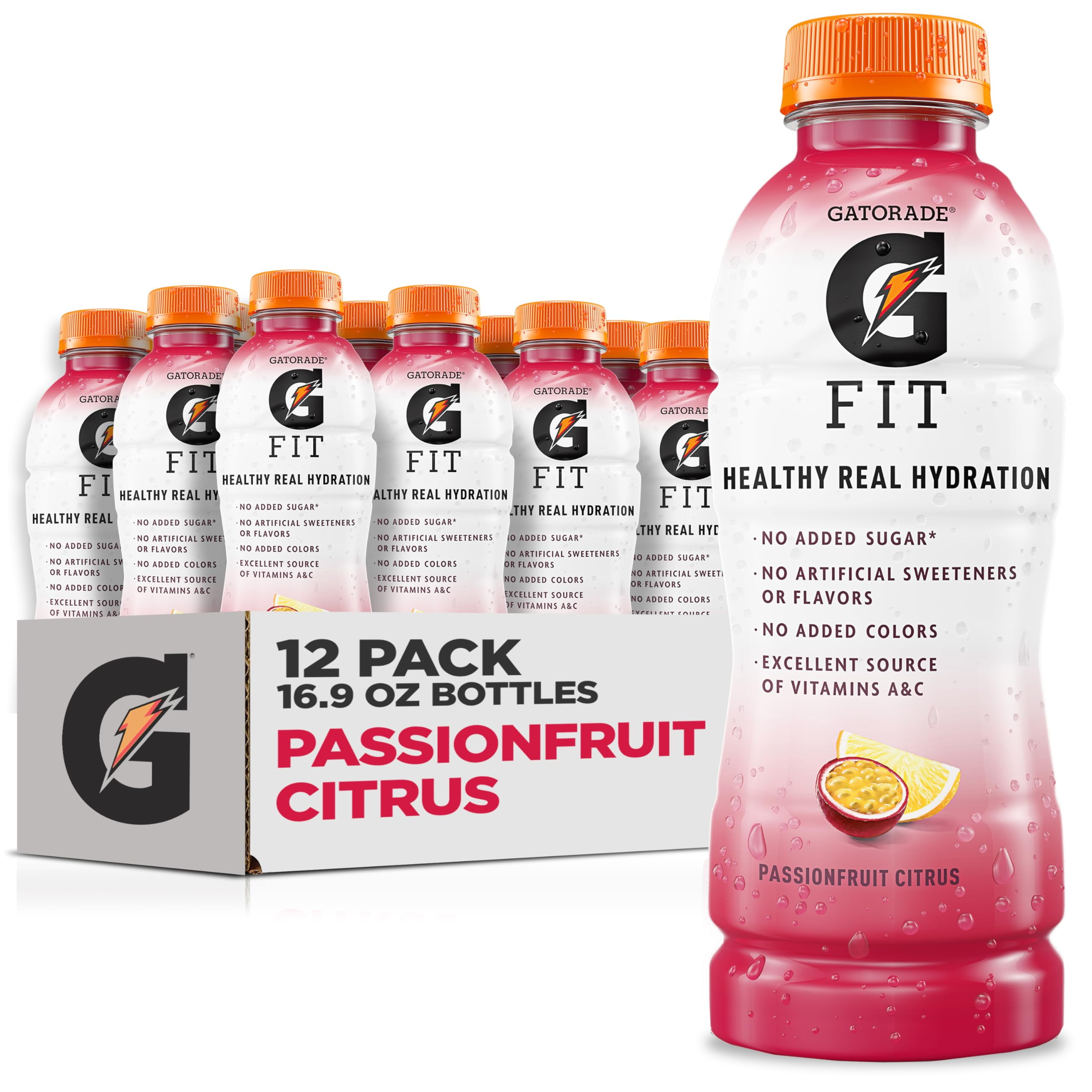 Gatorade Fit Electrolyte Beverage, Healthy Real Hydration, Passionfruit ...