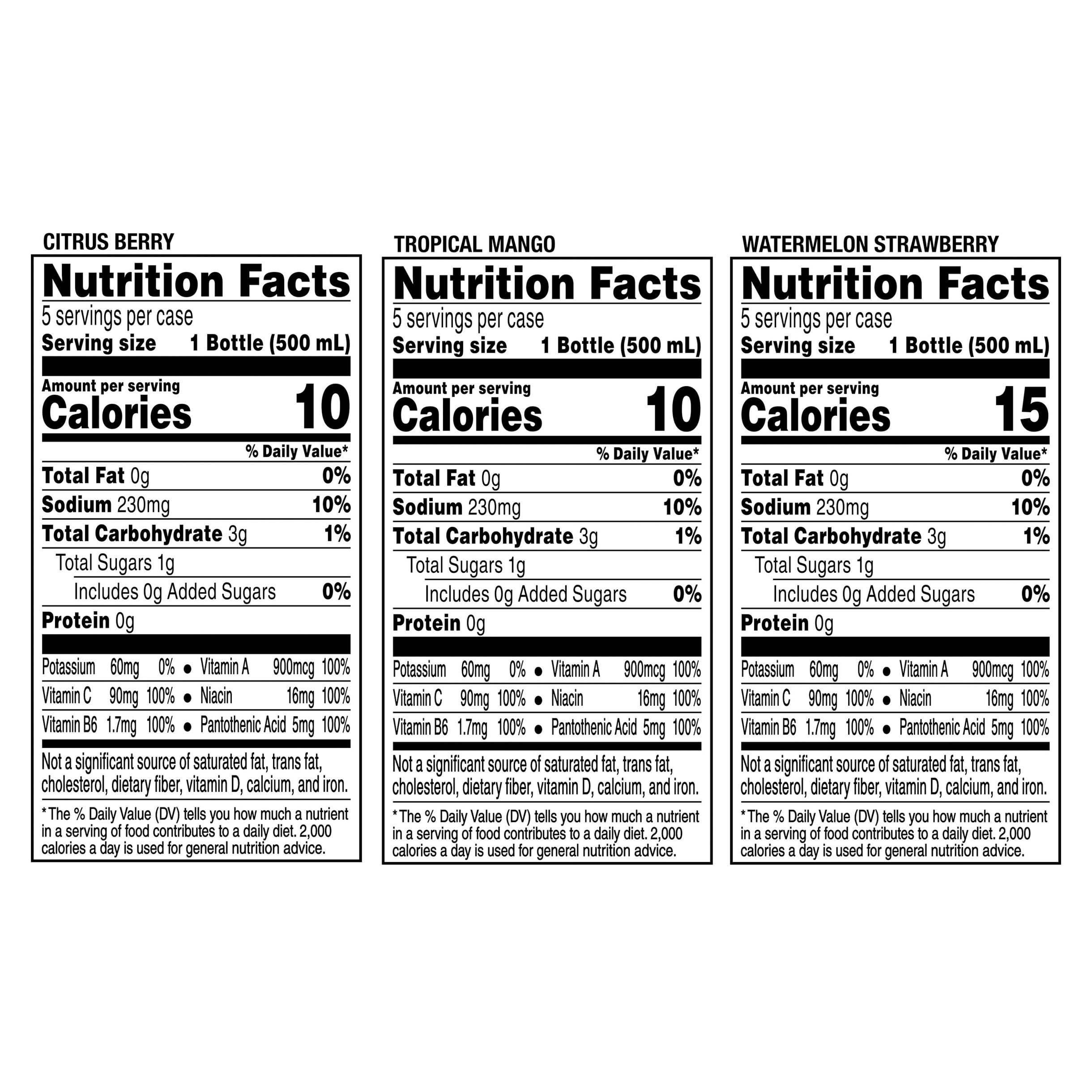 Gatorade Fit Electrolyte Beverage Variety 16.9 Fl Oz 15 Count