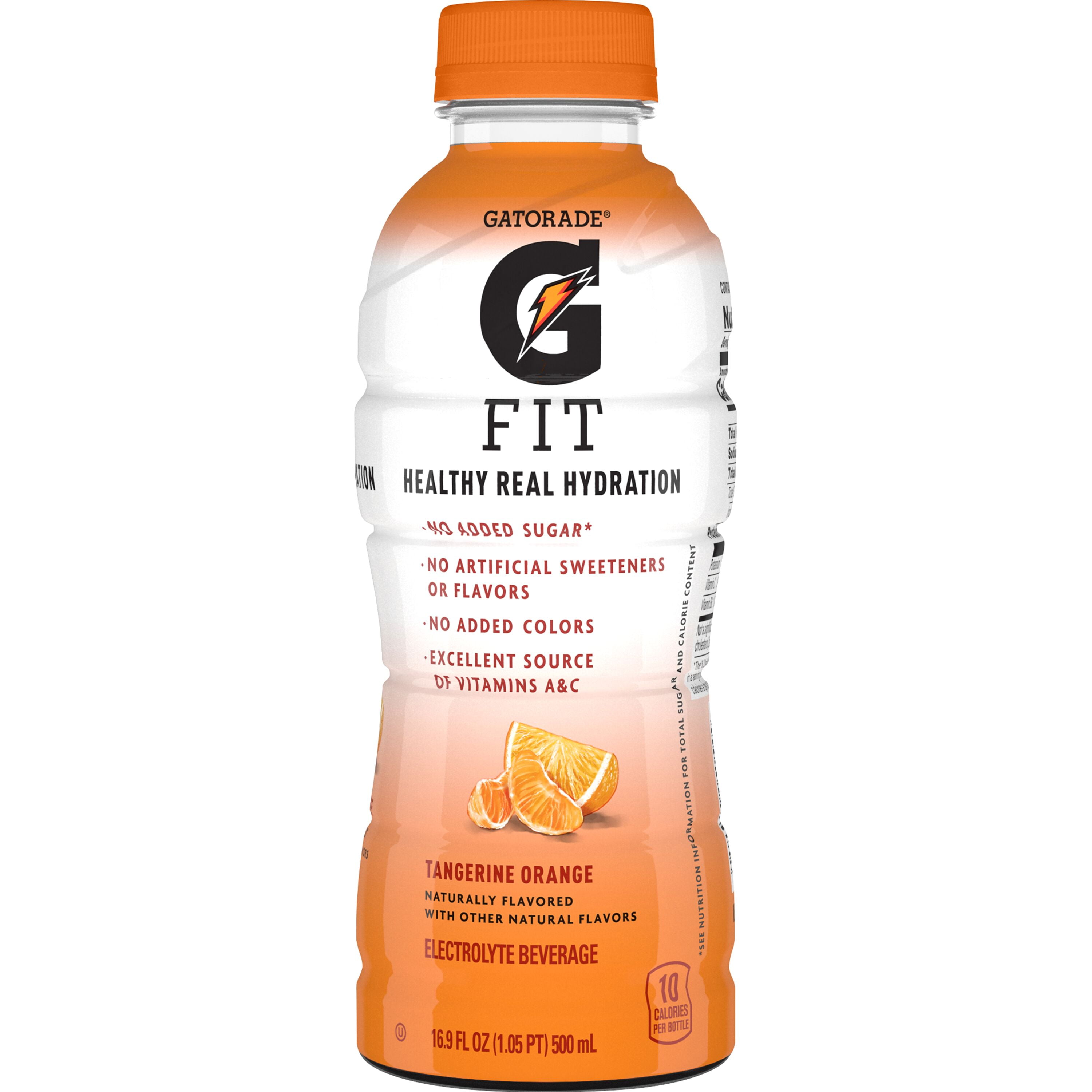 Gatorade Fit Tangerine Orange Sports Drink, 16.9 fl oz, 1 Count Bottle
