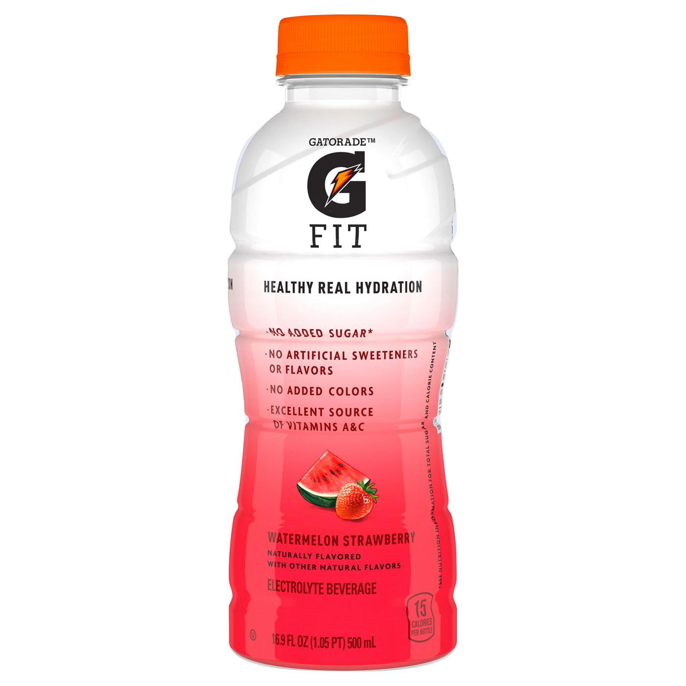 Gatorade Fit Watermelon Strawberry Electrolyte Beverage 16.9 oz
