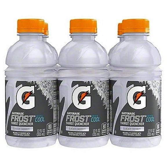 Gatorade Frost Glacier Cherry Thirst Quencher 12 oz Bottles, 6 pk Package may vary