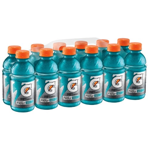 Gatorade Frost Thirst Quencher, Glacier Freeze Sports Drinks, 12 fl oz, 12 Count Bottles