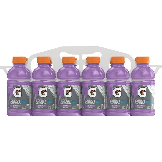 Gatorade Frost Thirst Quencher Rain Berry Sports Drink, 12 fl oz, 12 Count Bottles