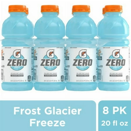 Gatorade Zero Sugar Thirst Quencher Glacier Freeze Electrolyte Enhanced Sports Drink - 20 fl oz - 8 bottles