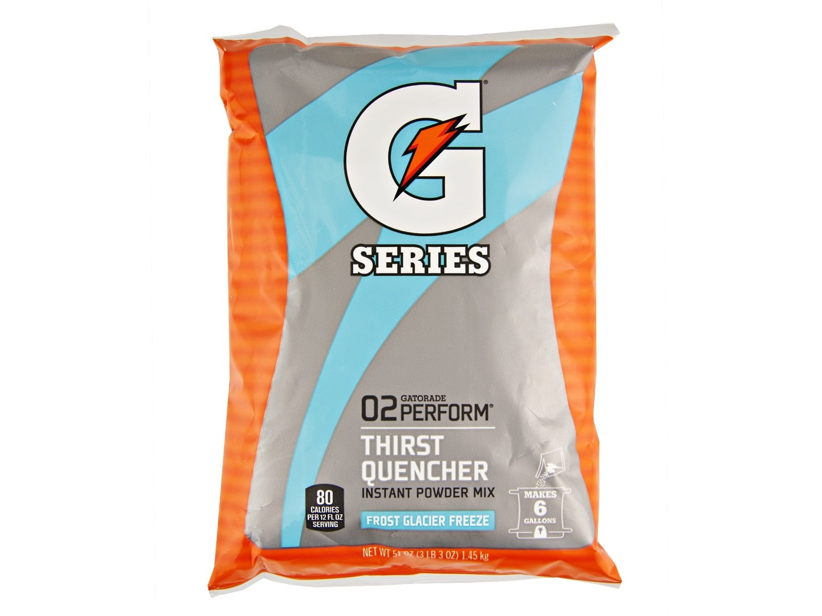 Gatorade G Series Powdered Sports Drink Mix, 51 oz. Packet Makes 6 Gallons, Frost Glacier