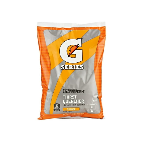 Gatorade G Series Powdered Sports Drink Mix, 51 oz. Packet Makes 6 Gallons, Orange