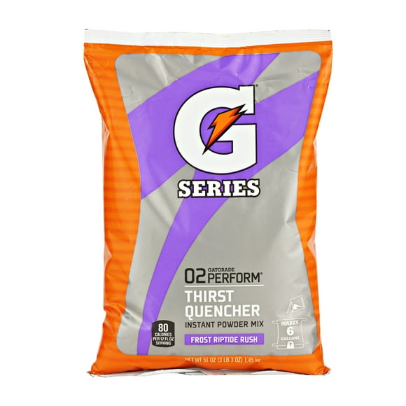 Gatorade G Series Powdered Sports Drink Mix, 51 oz. Packet Makes 6 Gallons, Riptide Rush