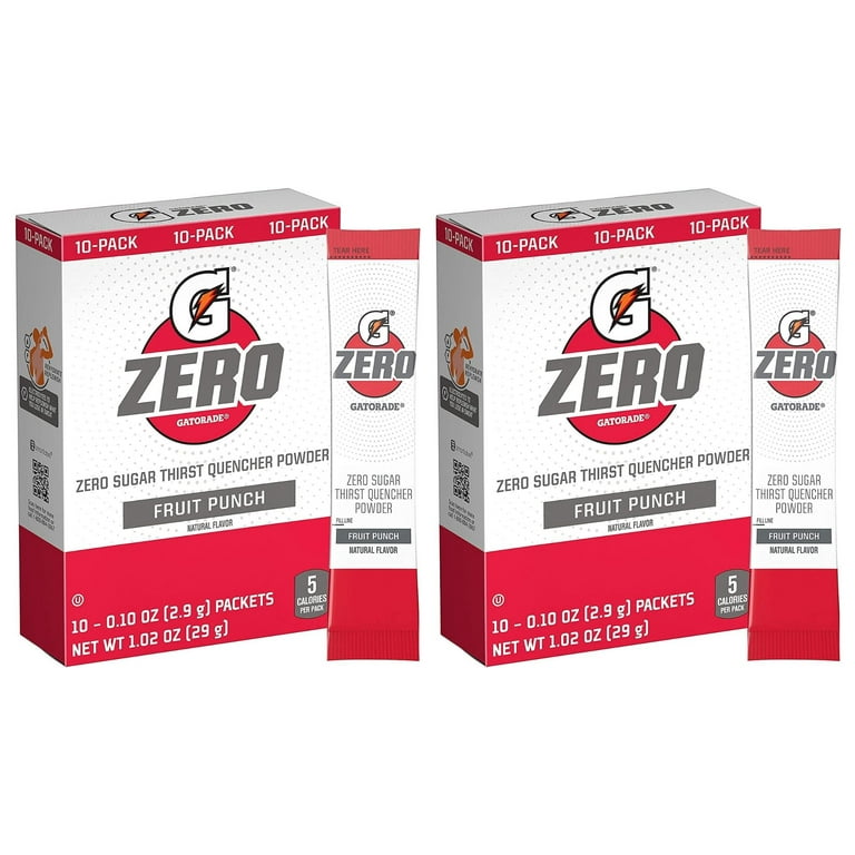 Gatorade G Zero Hydration Powder, Glacier Freeze, 0.10oz Energy