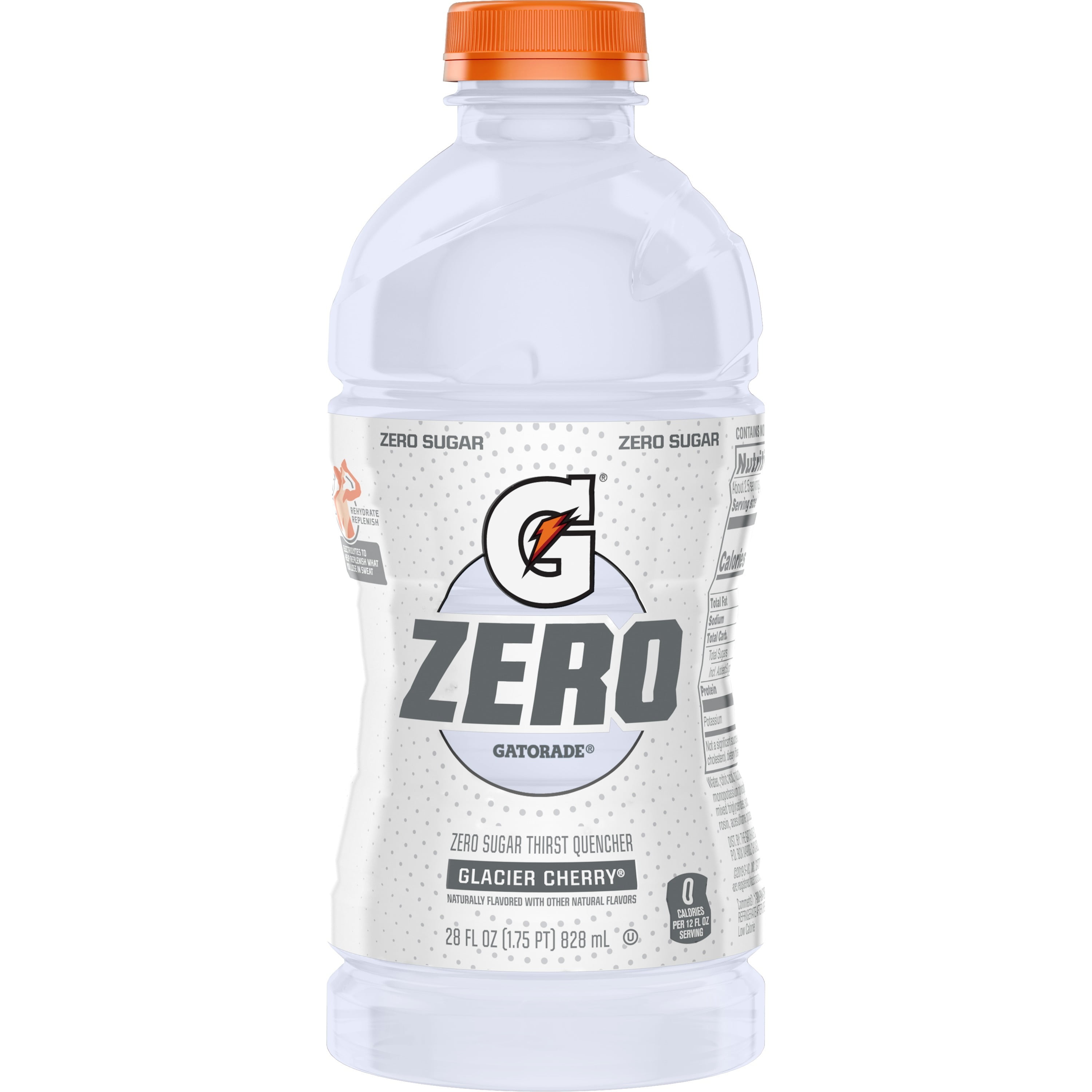 Gatorade G Zero Sugar Thirst Quencher, Glacier Cherry, 28 oz