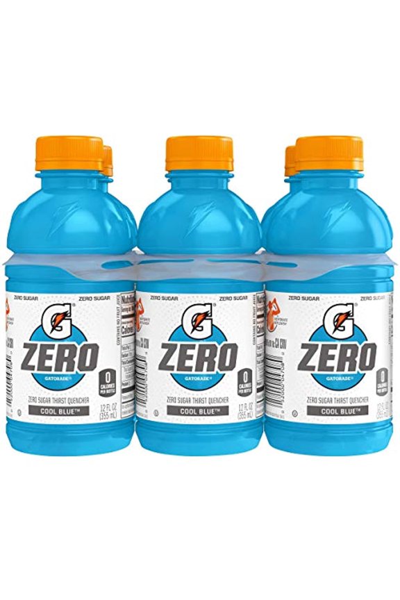 G Zero Thirst Quencher, Cool Blue, 12Oz Bottles (6 Pack)