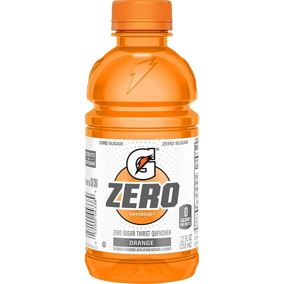 Gatorade G Zero Thirst Quencher, Orange, 12 Ounce, 24 Count Orange Drink