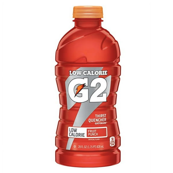 Gatorade G2 Fruit Punch 28 Oz Plastic Bottles Pack of 15