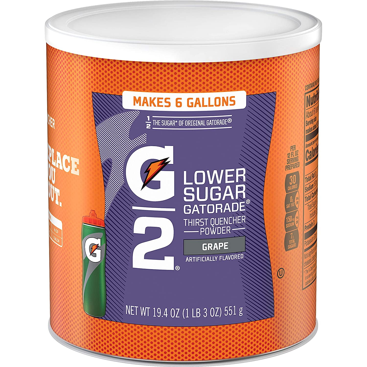 Gatorade G2 Low Calorie Thirst Quencher Grape Sport Powder Drink Mix, 19.4 Ounce, 3 Count
