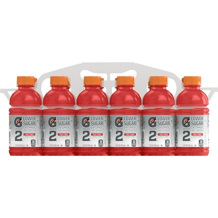 Gatorade G2 Lower Sugar Thirst Quencher Fruit Punch Sports Drink, 12 fl oz, 12 Count Bottles