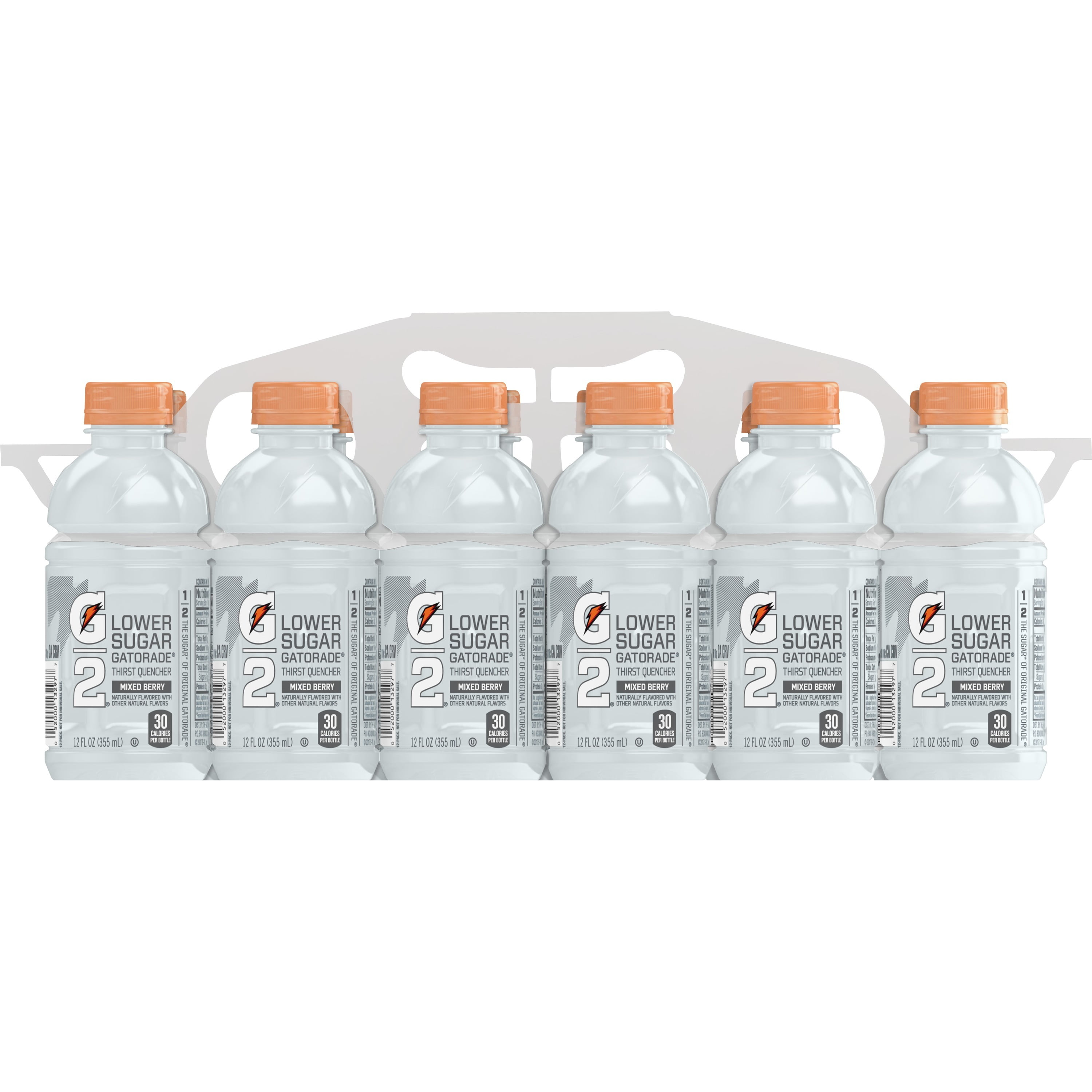 Gatorade G2 Thirst Quencher Lower Sugar Sports Drink, Mixed Berry, 12 oz Bottles, 12 Count