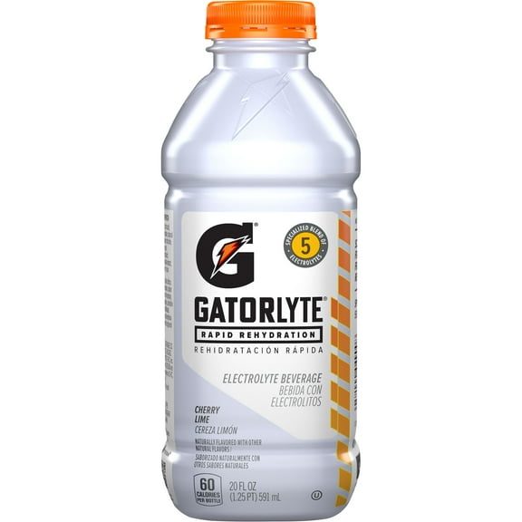 Gatorade Gatorlyte Rapid Rehydration Electrolyte Beverage, Cherry Lime, 20 fl oz, 1 Count Bottle