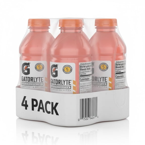 Gatorade Gatorlyte, Watermelon Sports Drinks, 20 fl oz Rapid Rehydration Electrolyte Drink 4 Bottle