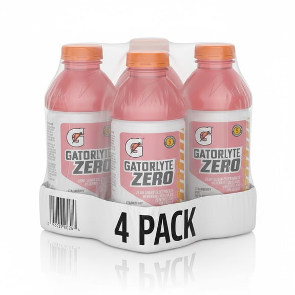 Gatorade Gatorlyte Zero Sugar, Strawberry Kiwi Electrolyte Sports Drink, 20 fl oz 4  Bottle