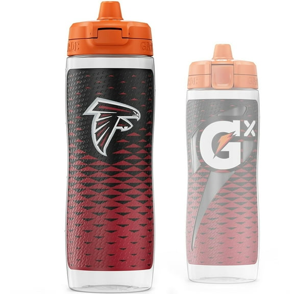 Gatorade Gx Atlanta Falcons NFL 30 fl oz Non Slip Squeeze Water Bottle, Gx Hydration System