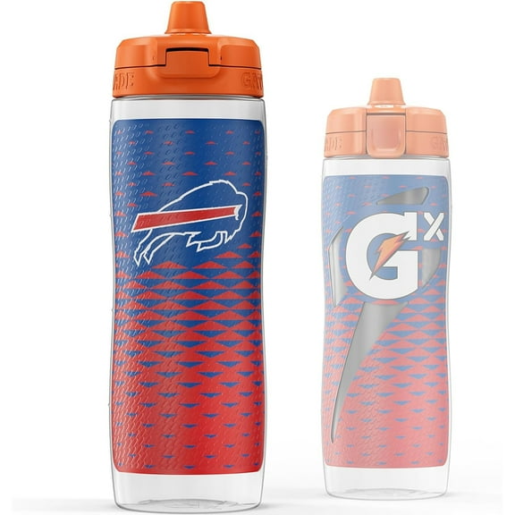 Gatorade Gx Buffalo Bills NFL 30 fl oz Non Slip Squeeze Water Bottle, Gx Hydration System