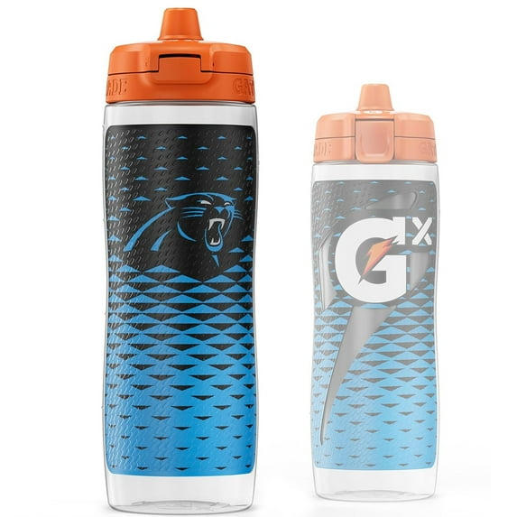 Gatorade Gx Carolina Panthers NFL 30 fl oz Non Slip Squeeze Water Bottle, Gx Hydration System