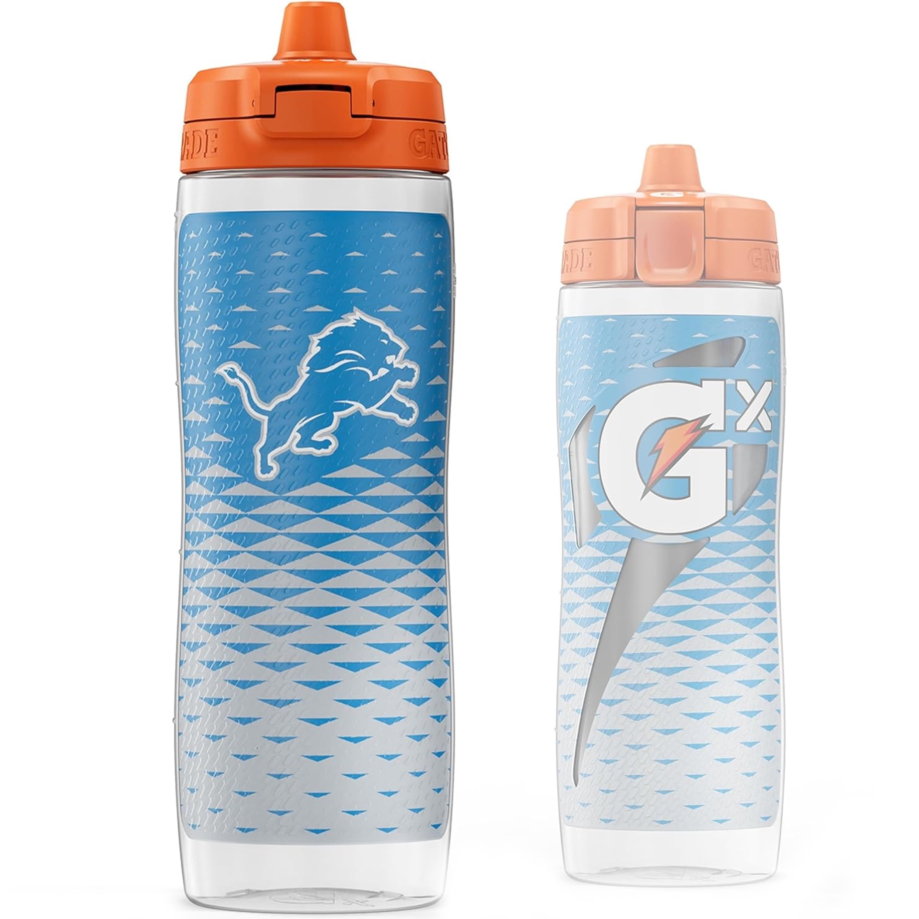 Gatorade Gx Detroit Lions NFL 30 fl oz Non Slip Squeeze Water Bottle, Gx Hydration System