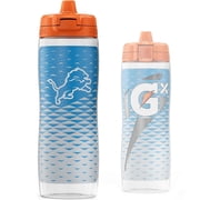 Gatorade Gx Detroit Lions NFL 30 fl oz Non Slip Squeeze Water Bottle, Gx Hydration System