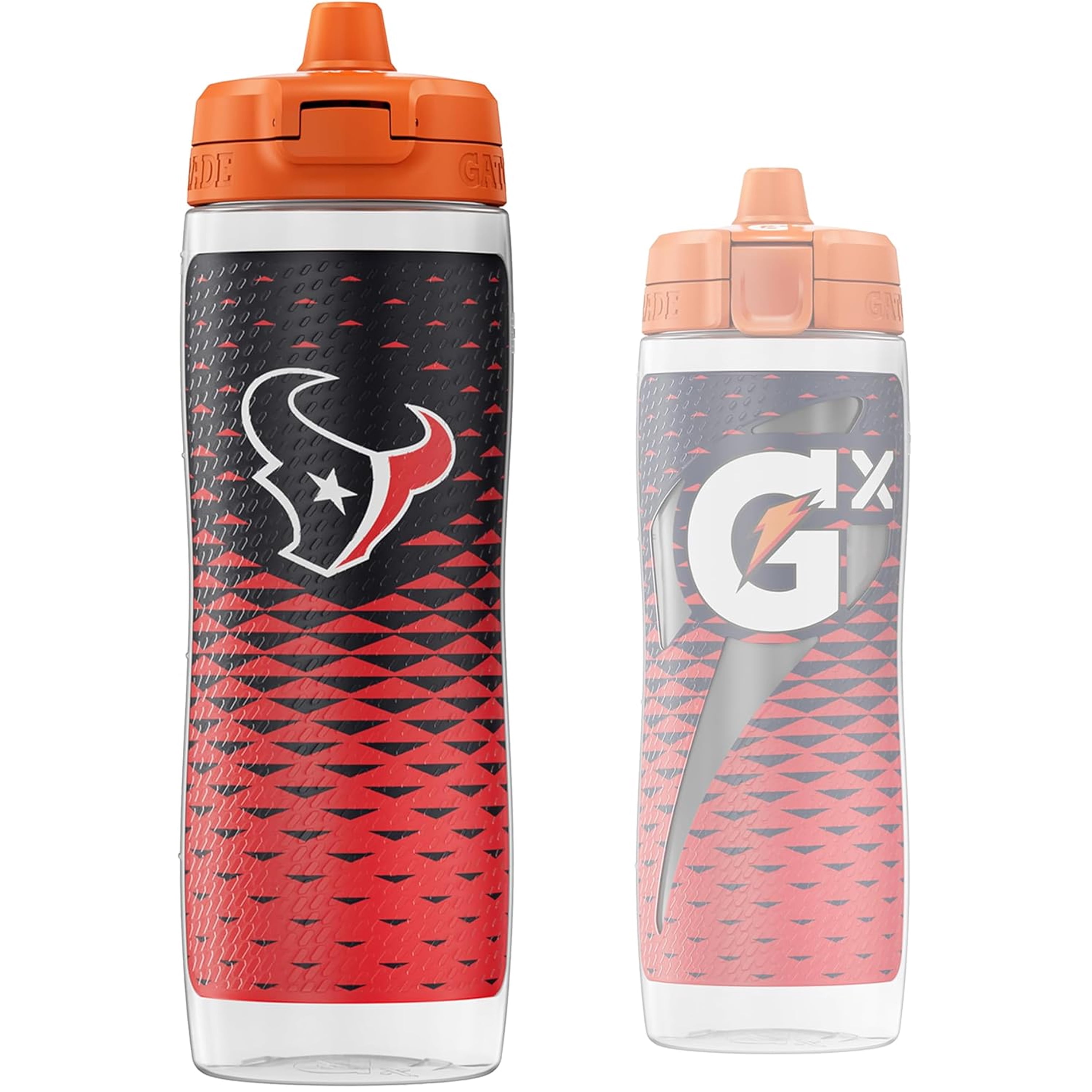 Gatorade Gx Houston Texans Non-Slip Squeeze Bottles, 30 fl oz, Gx Hydration System