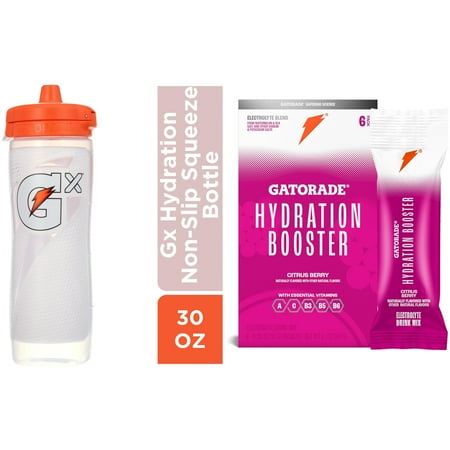 Gatorade Gx Hydration Bundle – White Bottle + Hydration Booster Citrus Berry