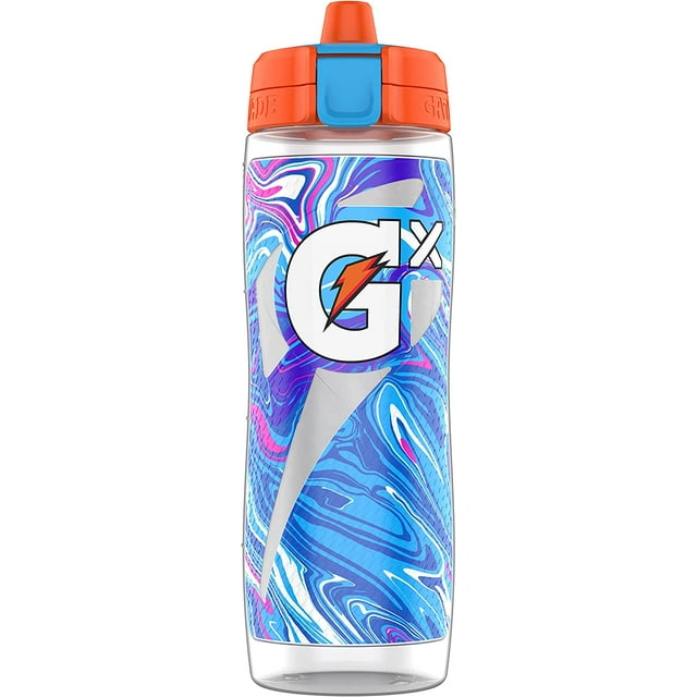 Gatorade Gx Hydration System, NonSlip 30oz Squeeze Bottle Marble
