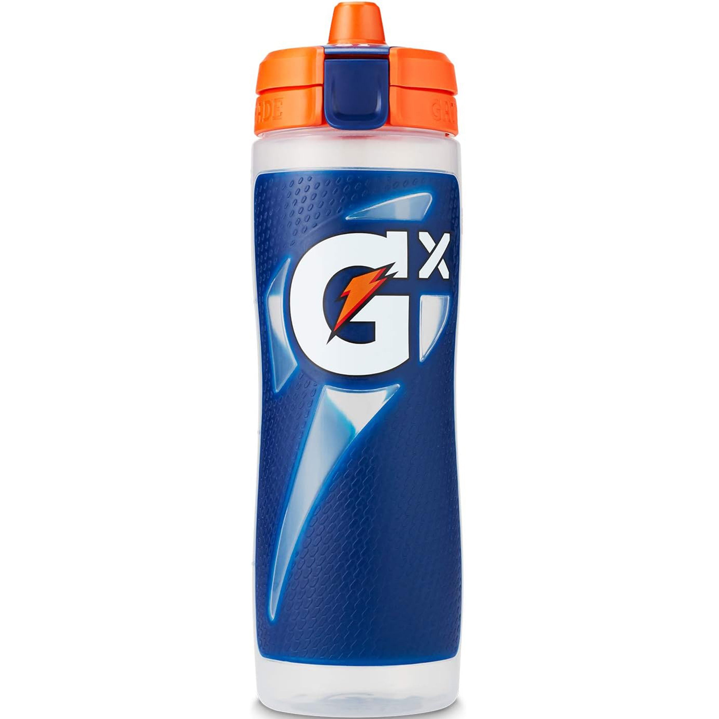 Gatorade GX Bottle, Refillable Water Bottle, Non Slip, Navy, 30 fl oz