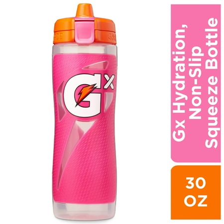 Gatorade Gx Hydration System Non-Slip Squeeze Bottle, 30oz (Pink)