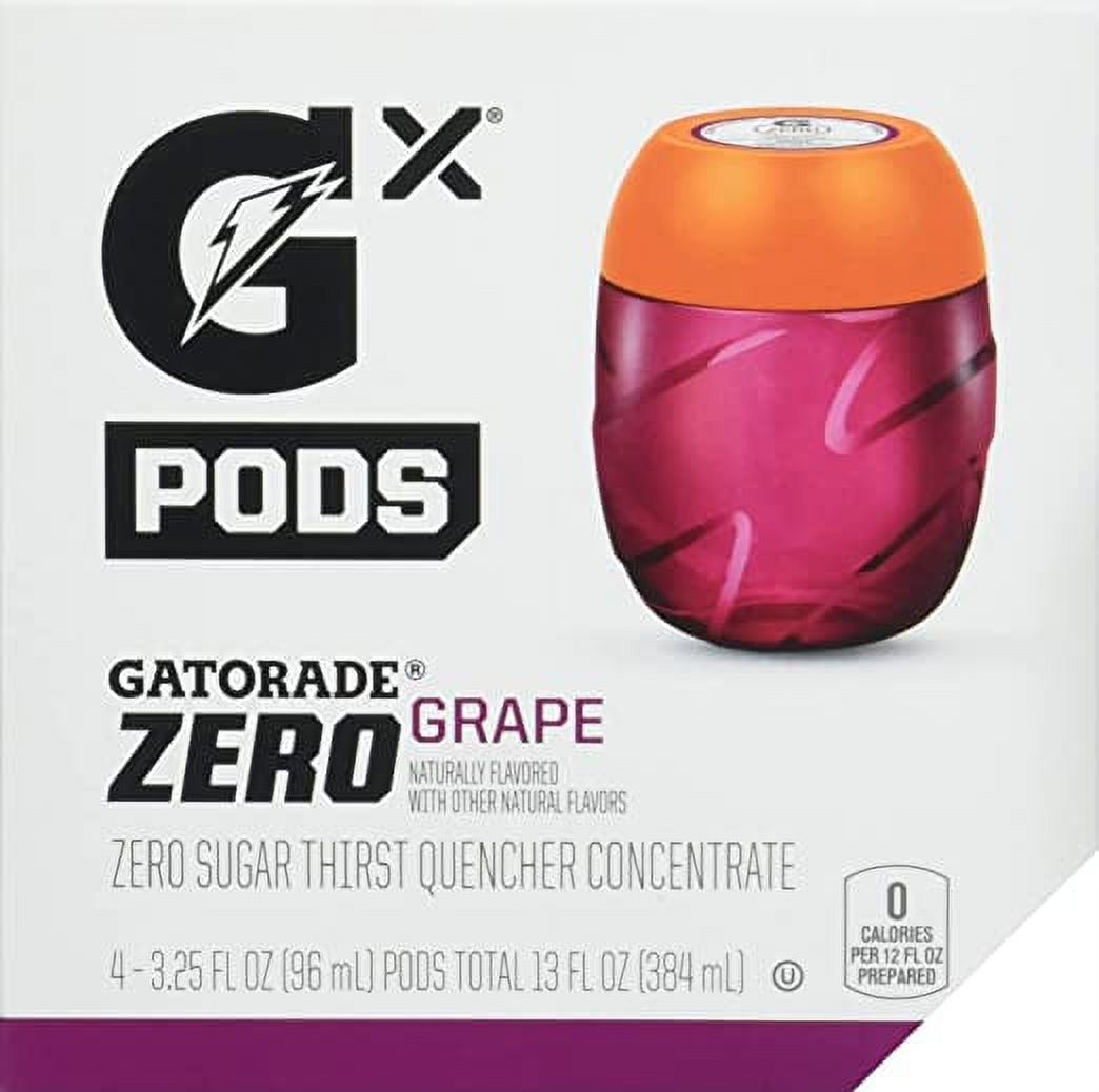 Gatorade Gx Sports Drink Concentrate Pods G Zero Grape
