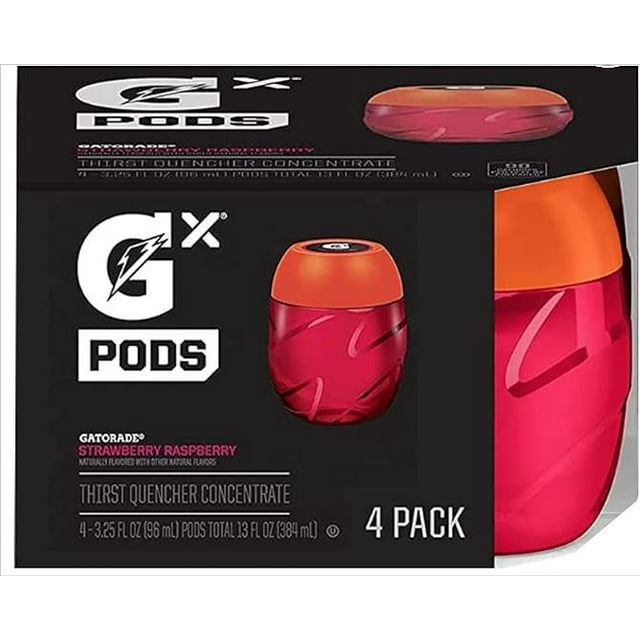 Gatorade Gx Sports Drink Concentrate Pods Strawberry Raspberry