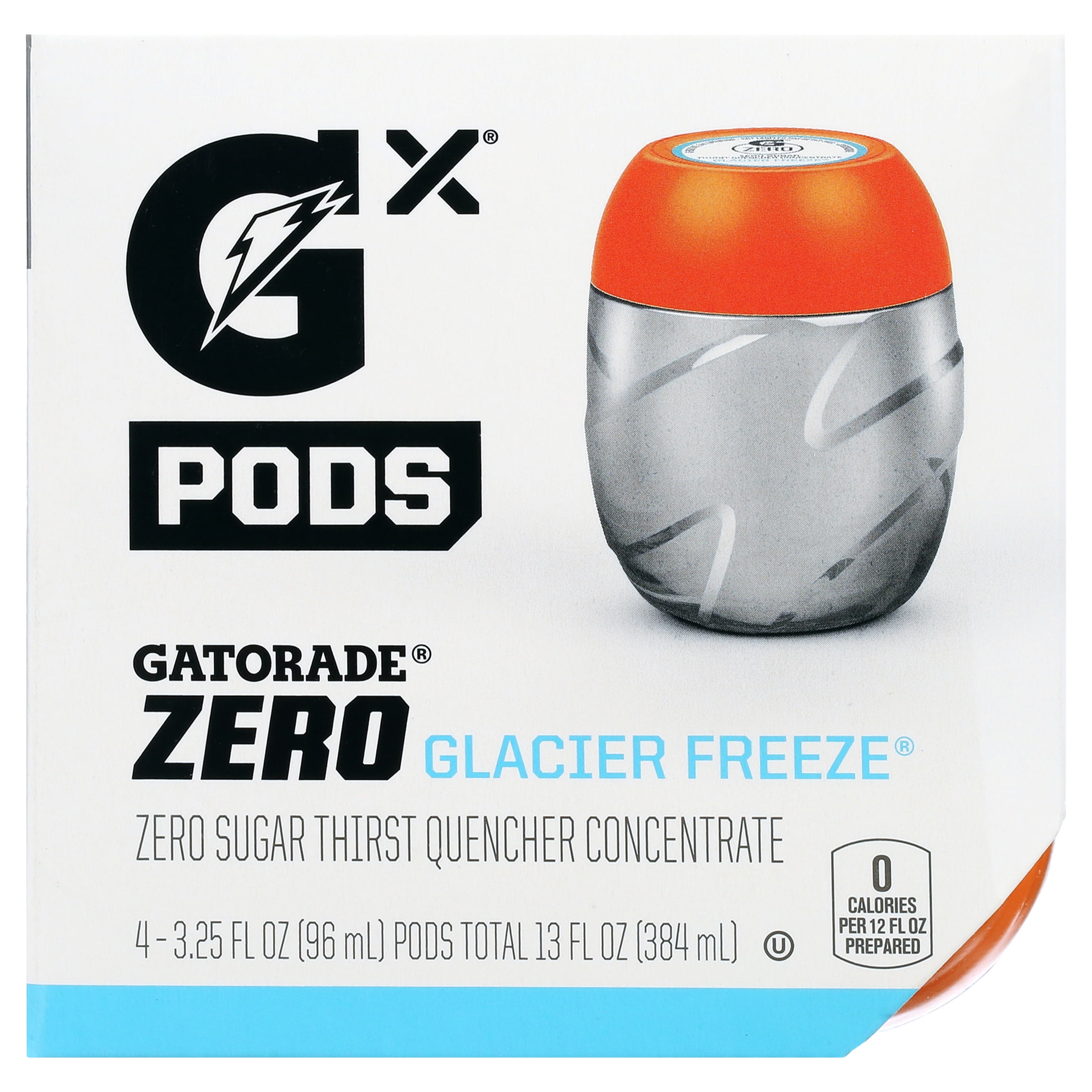 Gatorade Gx Zero Sugar Sports Drink Mix Concentrate Pods, G Zero
