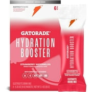 Gatorade Hydration Booster Electrolyte Drink Mix Powder, Strawberry Watermelon, 2.1 oz, 6 Pack