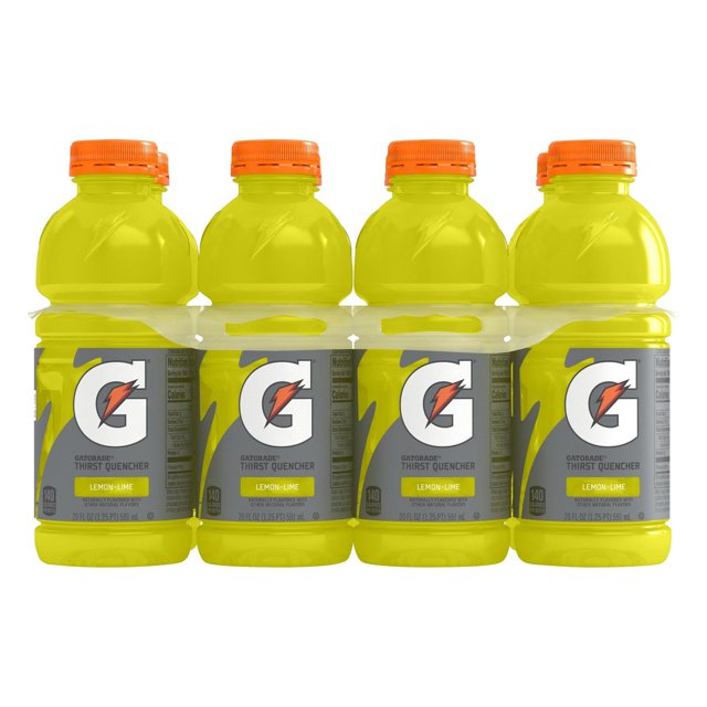 Gatorade LemonLime Thirst Quencher 20 oz Bottles 8 pk