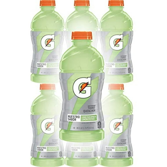 Gatorade Lime Cucumber, 28 Fl Oz Bottles (Pack Of 6, Total Of 168 Oz)